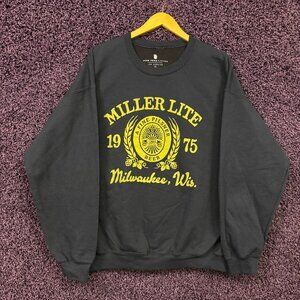 Miller Lite Fine Pilsner 1975 Beer Promo Crewneck Sweater L